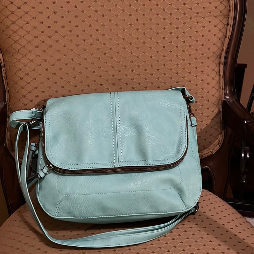 Mint crossbody bag